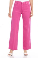 Karen Kane High Waist Wide Leg Pants in Pink at Nordstrom, Size 14