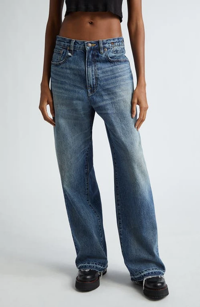 R13 Darcy Loose Jeans Barter Indigo at Nordstrom,