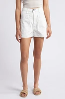 ASKK NY Virginia High Waist Denim Shorts Ivory at Nordstrom,