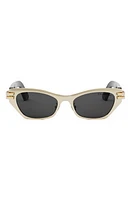 Cdior B3U 58mm Butterfly Sunglasses in Shiny Gold Dh /Smoke at Nordstrom