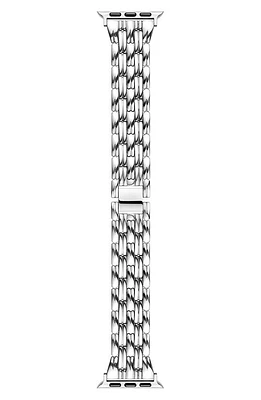 The Posh Tech Stainless Steel Apple Watch Watchband in Silver at Nordstrom