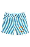 Bobo Choses Kids' Stripe Cotton Shorts Blue at Nordstrom, Y