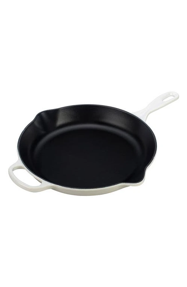 Le Creuset Signature Handle /4 Inch Enamel Cast Iron Skillet in White at Nordstrom