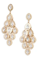 Nordstrom Crystal Disc Chandelier Drop Earrings in Clear- Gold at Nordstrom