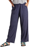 Toad & Co Taj Wide Leg Hemp Blend Pull-On Pants True Navy at Nordstrom,