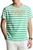 Polo Ralph Lauren Stripe Cotton Graphic T-Shirt Summer Emerald Multi at Nordstrom,