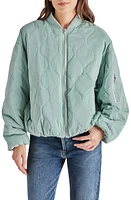 Steve Madden Vida Quilted Bomber Jacket Misty Jade at Nordstrom,