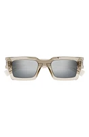 Saint Laurent 50mm Rectangular Sunglasses in Beige at Nordstrom