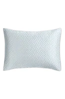 Matouk Basket Weave Cotton Sateen Boudoir Sham in Pool at Nordstrom