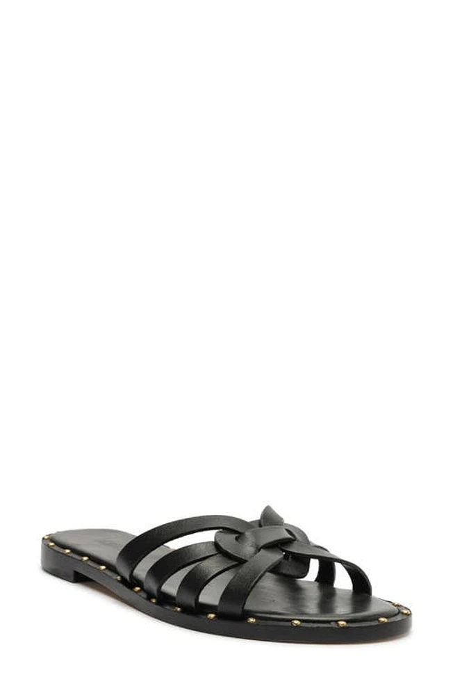 Schutz Phoenix Strappy Sandal Black at Nordstrom,