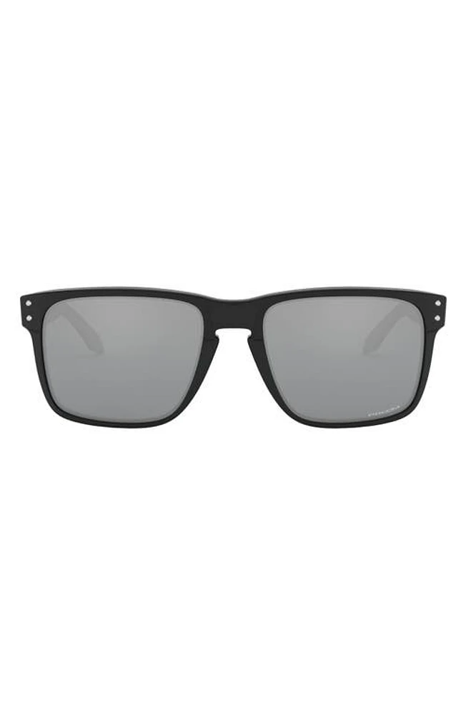 Oakley 59mm Mirrored Square Sunglasses in Black at Nordstrom