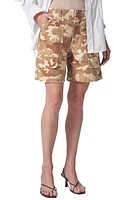 Citizens of Humanity Georgia Camo Print Cotton Denim Cargo Shorts Sand at Nordstrom,