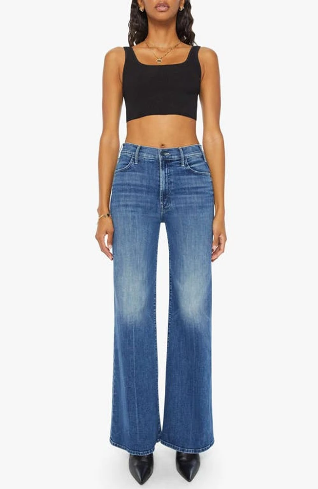 MOTHER The Hustler Roller Skimp Flare Jeans Caving at Nordstrom,