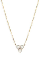 Dana Rebecca Designs Ava Bea Trio Diamond Pendant Necklace in Yellow Gold at Nordstrom, Size 16