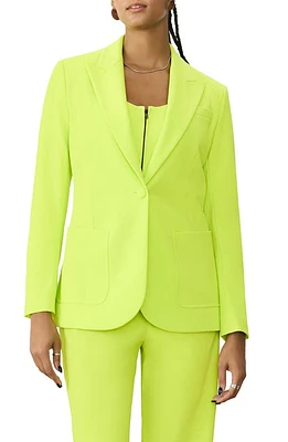 GSTQ Luxe One-Button Blazer Acid Lime at Nordstrom,