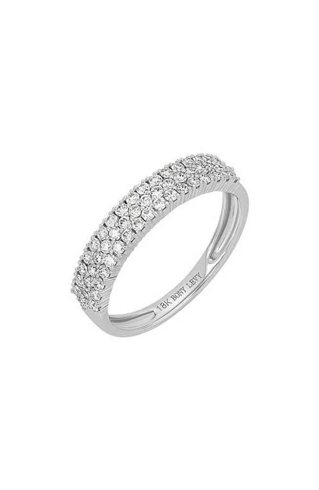 Bony Levy Audrey Diamond Anniversary Ring in 18K White Gold at Nordstrom, Size 6.5