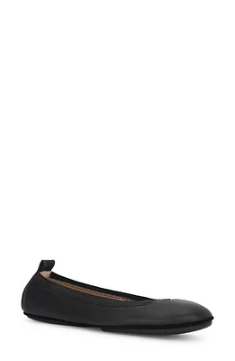 Yosi Samra Samara Foldable Ballet Flat Black Leather at Nordstrom,