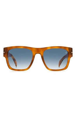 David Beckham Eyewear 52mm Rectangular Sunglasses in Havana Honey at Nordstrom