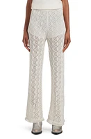 Golden Goose Open Stitch Wide Leg Pants Ecru at Nordstrom,