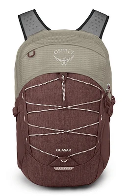 Osprey Quasar 26-Liter Backpack in Sawdust Tan/Raisin Red at Nordstrom