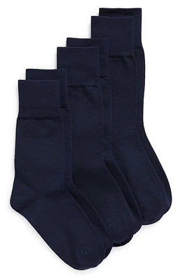 Nordstrom Crew Socks in Navy Peacoat at Nordstrom, Size 6-10.5