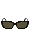 Lacoste 55mm Rectangular Sunglasses in Havana at Nordstrom