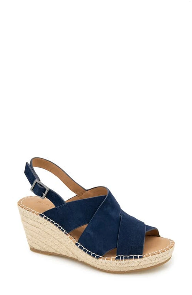 GENTLE SOULS BY KENNETH COLE Claudia Slingback Espadrille Wedge Pump Navy Suede at Nordstrom,