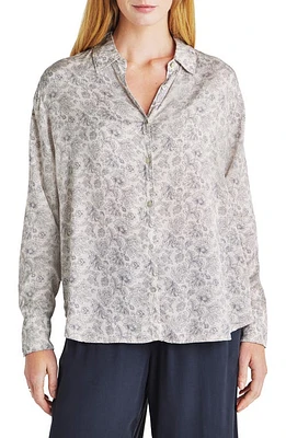 Splendid Mackenzie Paisley Print Blouse in Moonstone Flrl at Nordstrom, Size X-Small