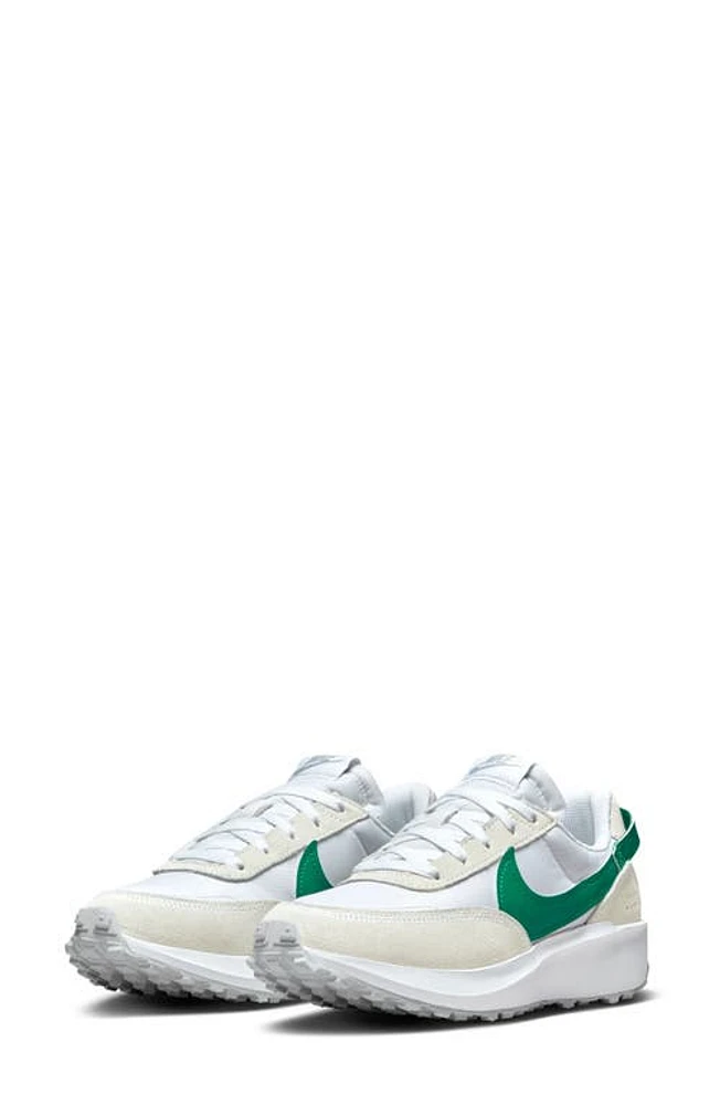 Nike Waffle Debut Sneaker White/Malachite at Nordstrom,