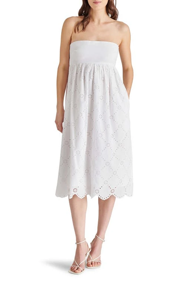 Steve Madden Olsen Strapless Sundress White at Nordstrom,