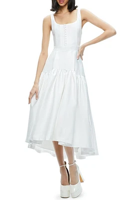 Alice + Olivia Diana High-Low Midi Dress at Nordstrom,