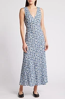 Faithfull the Brand Jardin Maxi Dress Leilani Print/Mid Blue at Nordstrom,