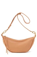 HOBO Knox Leather Crescent Crossbody Bag in Sandstorm at Nordstrom