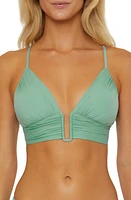 Becca Colorcode U-Wire Shirred Bikini Top at