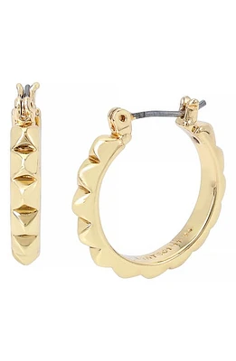 AllSaints Small Studded Hoop Earrings in Gold at Nordstrom