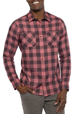 TravisMathew Cloud Plaid Flannel Button-Up Shirt at Nordstrom,