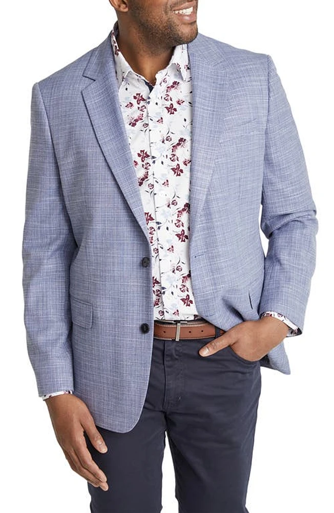 Johnny Bigg Colin Textured Stretch Sport Coat Blue at Nordstrom,