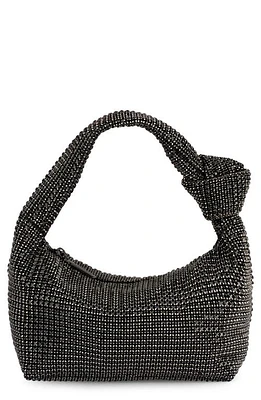 Olga Berg Polly Crystal Shoulder Bag in Black at Nordstrom