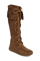 Minnetonka Lace-Up Boot Suede at Nordstrom