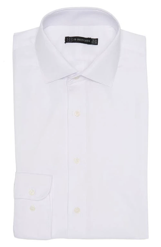 JB Britches Oxford Dress Shirt Powder at Nordstrom,