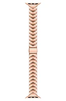 The Posh Tech Iris Stainless Steel Apple Watch Watchband in Rose Gold at Nordstrom