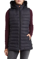 Save The Duck Norah Hooded Insulated Recycled Nylon Puffer Vest in Black at Nordstrom, Size 0