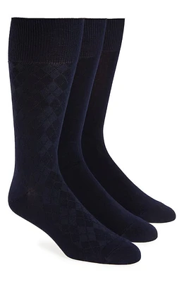 Calvin Klein 3-Pack Dress Socks in Navy at Nordstrom