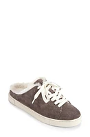 Frye Ivy Genuine Shearling Sneaker Mule Medium Grey Suede Leather at Nordstrom,