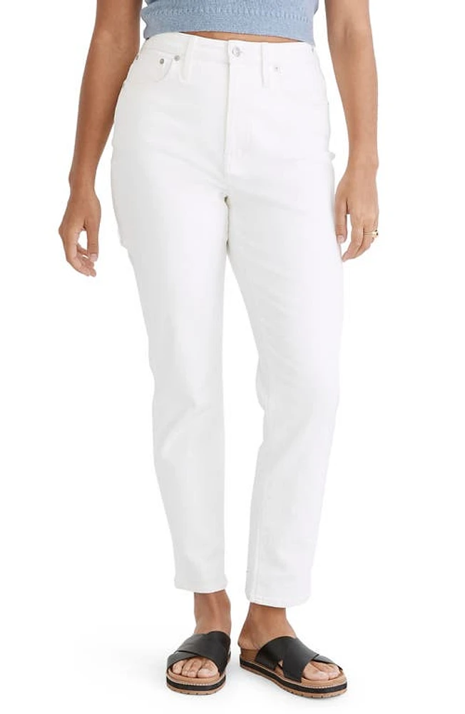 Madewell The Curvy Perfect Jeans in Tile White at Nordstrom, Size 26