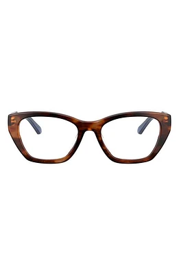 Tory Burch 52mm Optical Glasses in Dark Brown at Nordstrom