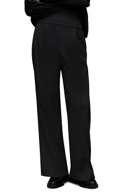 AllSaints Comet Pleated Trousers in Black at Nordstrom, Size 6 Us