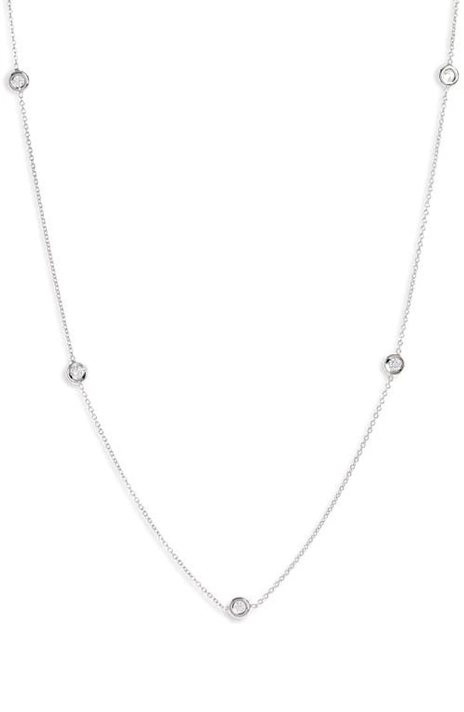 Roberto Coin Diamond Station Necklace in Gold at Nordstrom