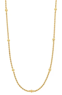 Bony Levy 14K Gold Rope Chain Station Necklace in 14K Yellow Gold at Nordstrom, Size 18