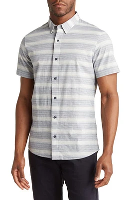 TravisMathew Manta Ray Short Sleeve Button-Up Shirt Insignia at Nordstrom,